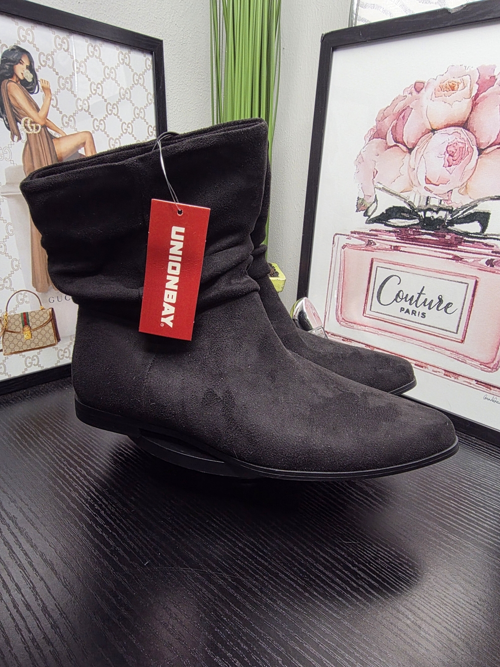 Unionbay Women's Slouch Ankle Boots